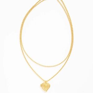 For Love & Lemons Lottie Layered Heart Locket